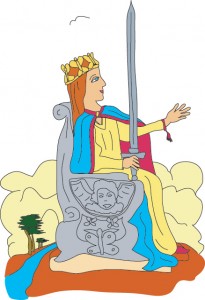 Queen of Swords from Georgie's Deck