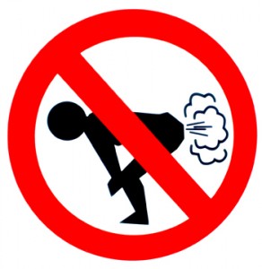 farting prohibited