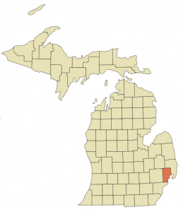 Eastpointe, Michigan in Red