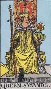 Queen of Wands from the Rider Waite Smith Tarot