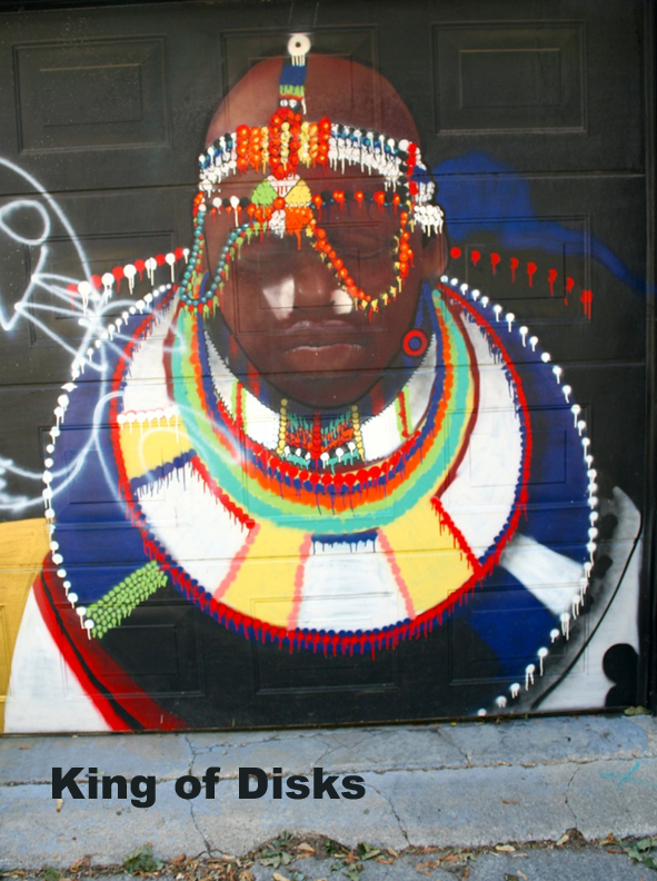 Graffiti King of Disks - Toronto Graffiti Tarot (in progress)