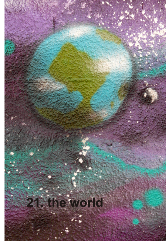 #21 The World - Toronto Graffiti Tarot (WIP)