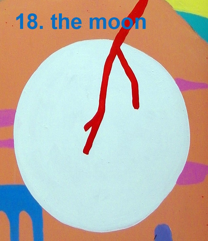 #18 the Moon - Toronto Graffiti Tarot