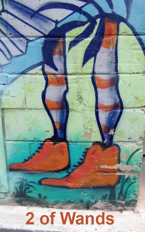 2 of Wands - Toronto Graffiti Tarot