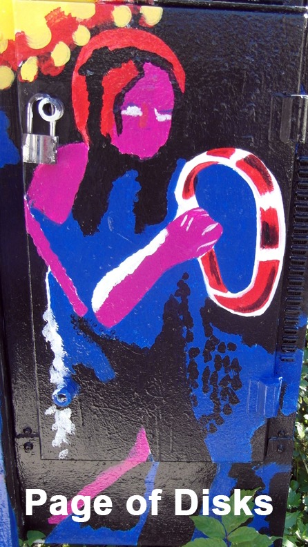 Page of Disks - Toronto Graffiti Tarot