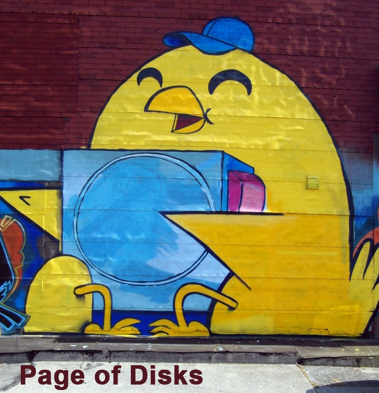 Page of Disks - Toronto Graffiti Tarot