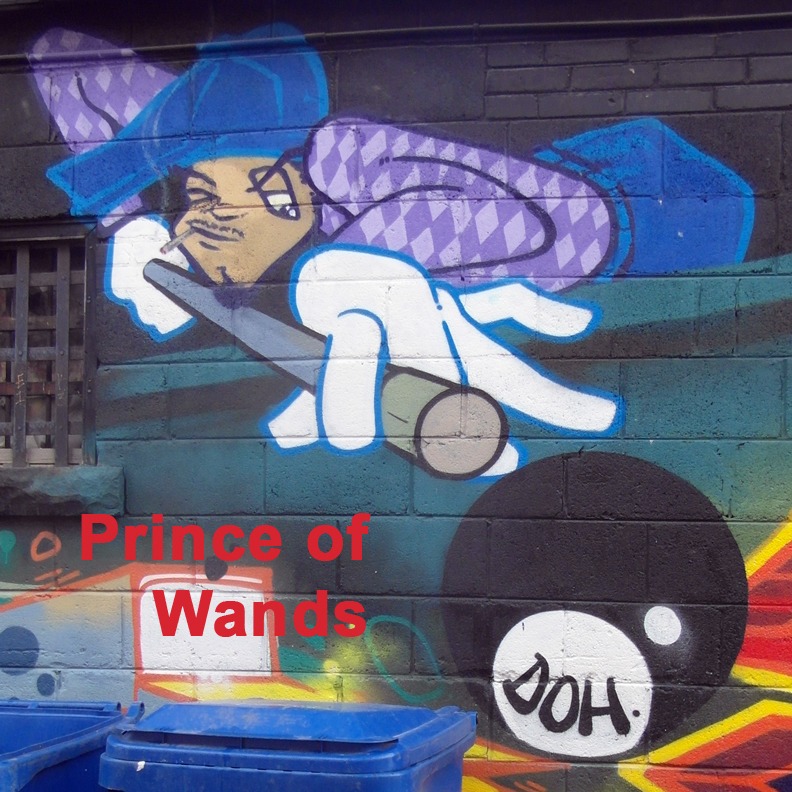 Prince of Wands - Toronto Graffiti Tarot
