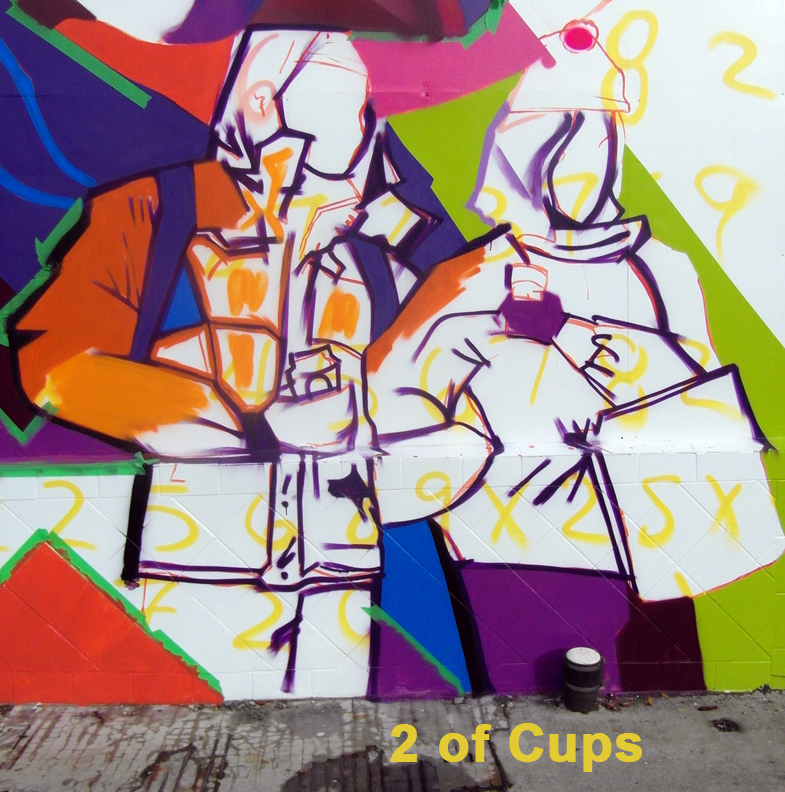 2 of Cups - Toronto Graffiti Tarot