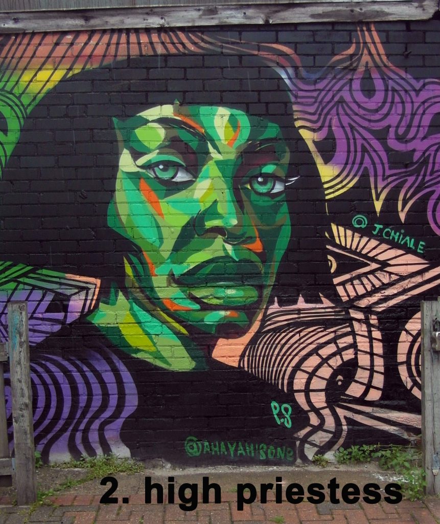 #2 The High Priestess - Toronto Graffiti Tarot