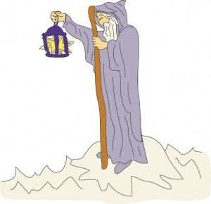 #9 - The Hermit from Gerogie's Tarot