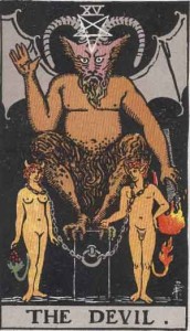 #15 The Devil from the Rider Waite Smith Tarot