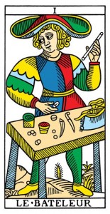 Le Bateleur or The Magician from Yoav Ben-Dov's CBD Tarot