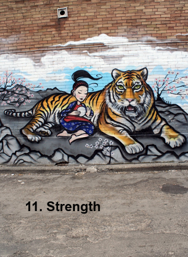 Toronto Graffiti Tarot - #11 Strength (ver.2)
