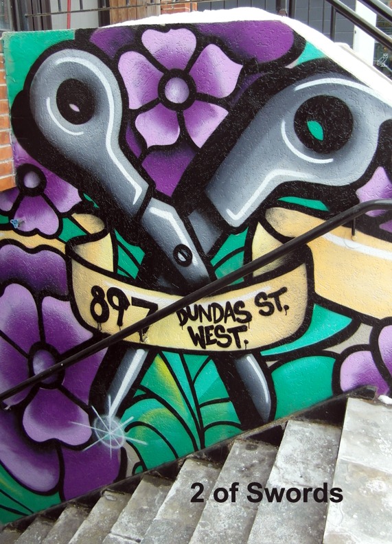 2 of Swords - Toronto Graffiti Tarot