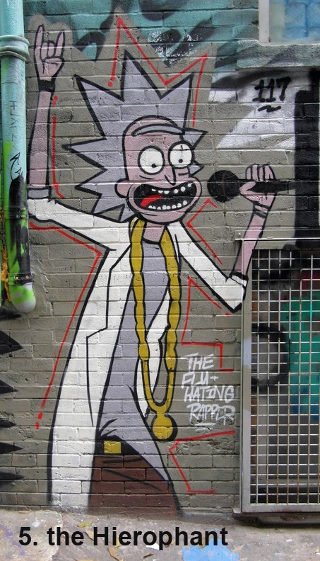 #5 the Hierophant - Toronto Graffiti Tarot