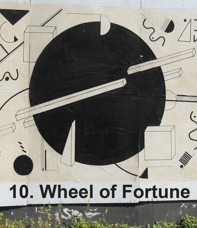 #10 Wheel of Fortune - Toronto Graffiti Tarot