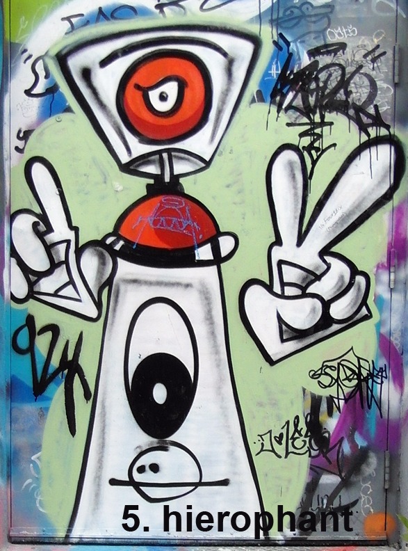 #5 The Hierophant - Toronto Graffiti Tarot