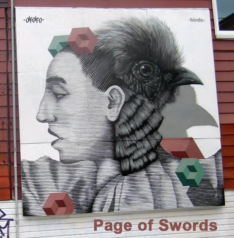 Page of Swords - Toronto Graffiti Tarot