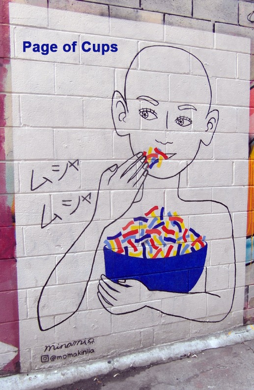 Page of Cups - Toronto Graffiti Tarot