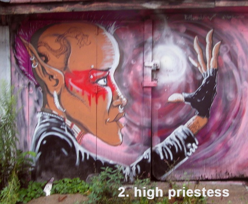 #2 The High Priestess - Toronto Graffiti Tarot