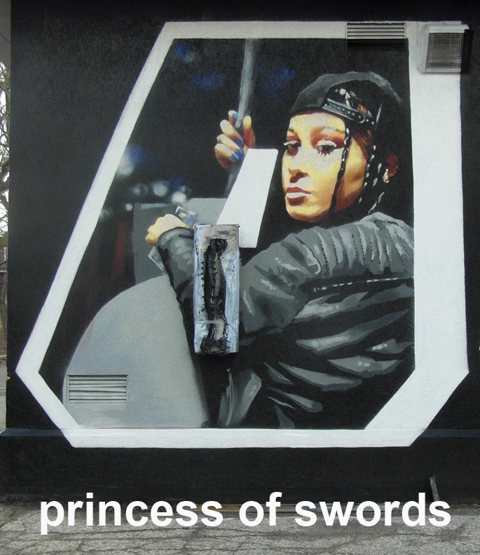 Princess of Swords - Toronto Graffiti Tarot
