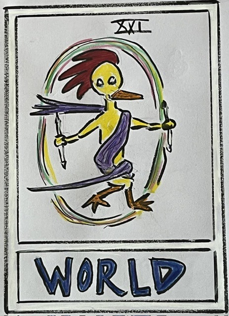 The World - Yellow Bird Tarot