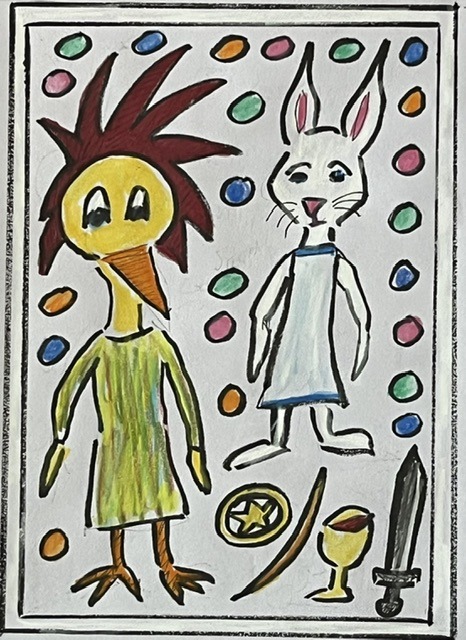 Yellow Bird Tarot - card back