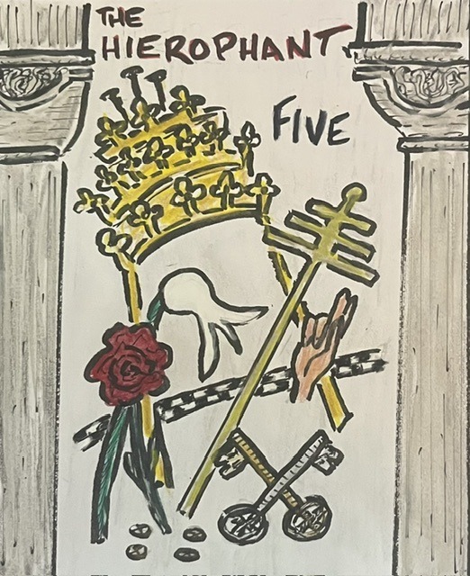 The Hierophant - Bare Bones Tarot